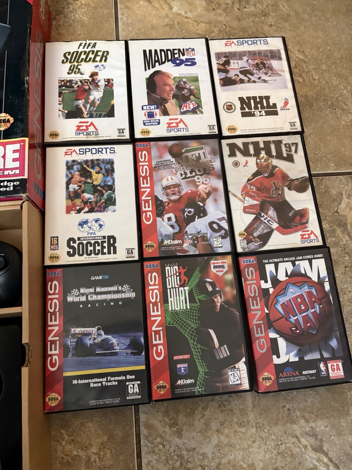 sega genesis the core system cib With 9 Games And Extras Bundle LOT