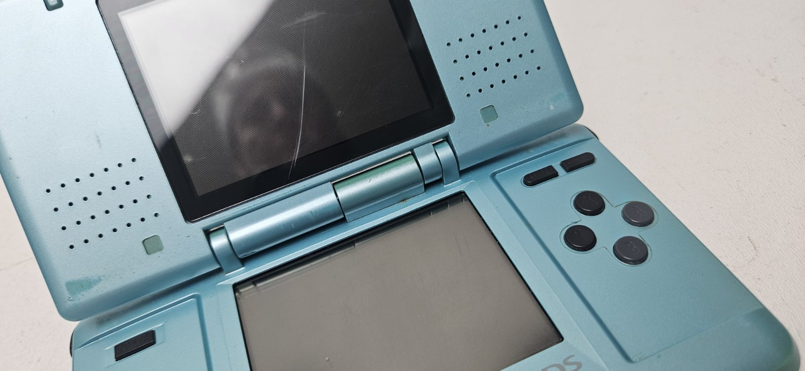 Nintendo DS Original «Fat» Turqoise Blue Works READ DESCRIPTION