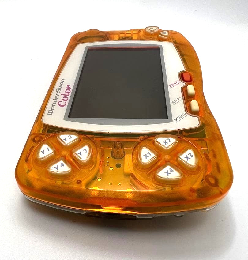 Bandai WonderSwan Color Clear Orange WSC-001 Tested Working Good From JPN Cond