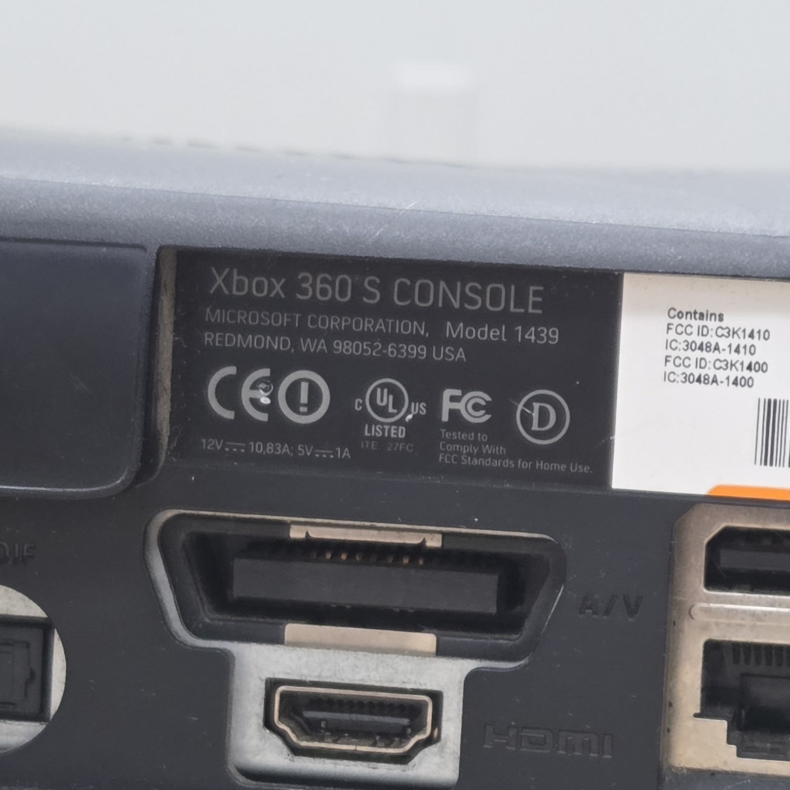 Microsoft Xbox 360 S Slim 500GB Console Model 1439 Bundle W/ 12 Games LOT