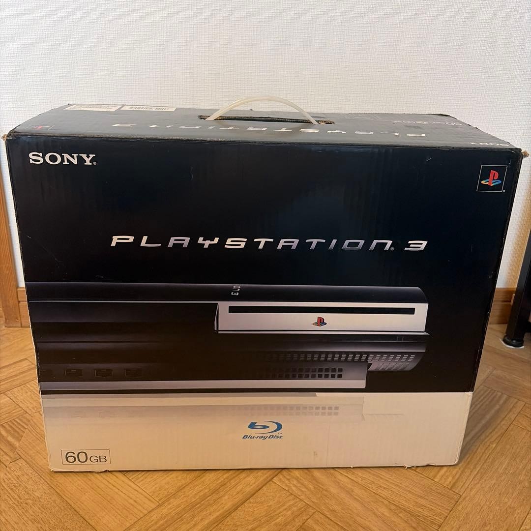 PS3 Clear Black CECHA 60GB Console Full Accessories PlayStation 3 Fat From Japan