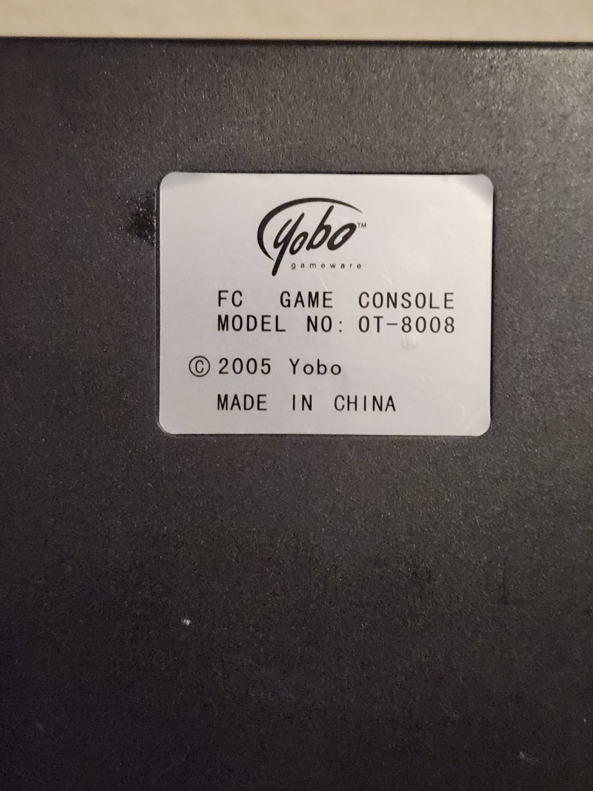 YOBO Gameware FC Nintendo NES W/ 2 Controllers & Cables Tested Working