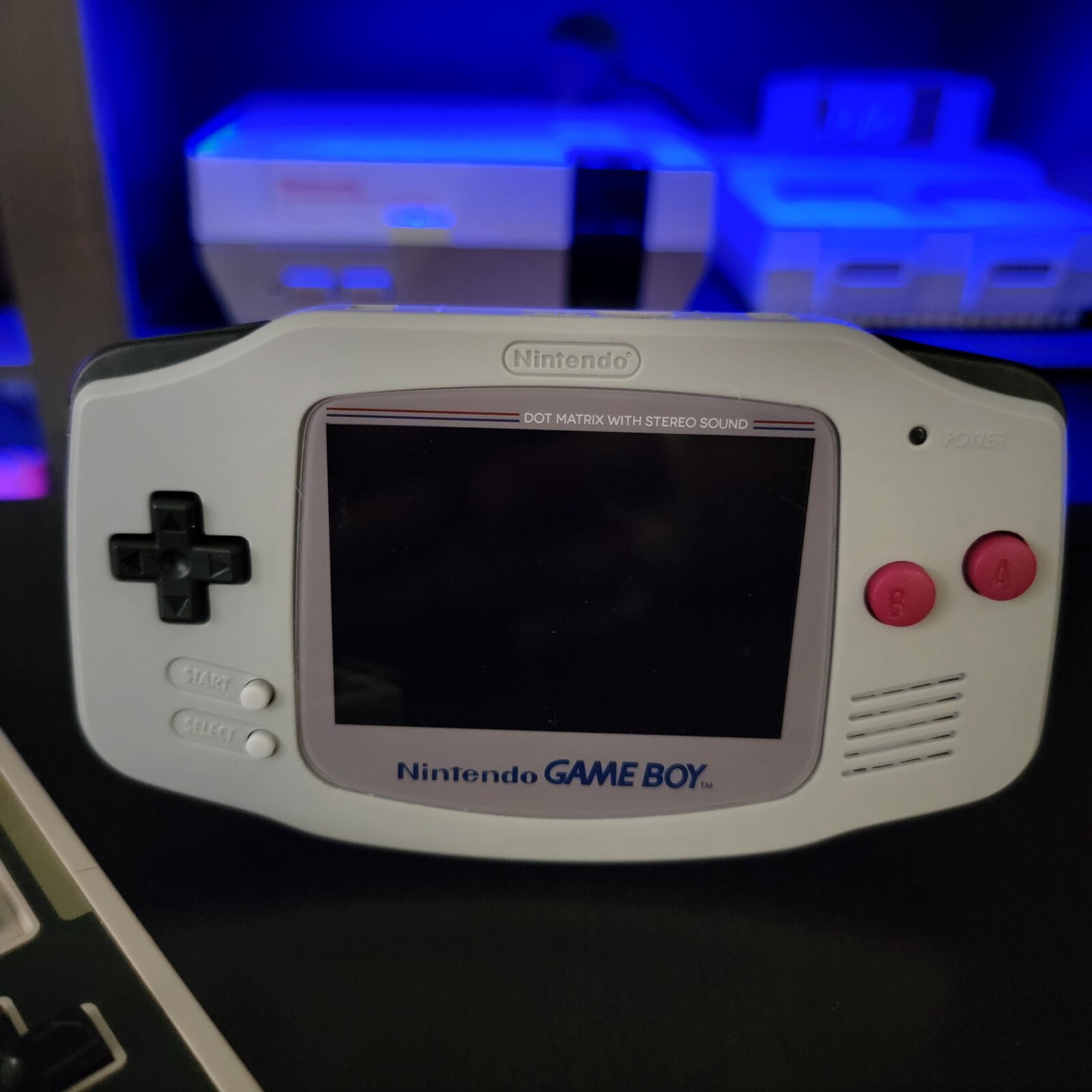 NES Edition Gameboy Advance GBA Console with IPS Backlight Backlit LCD MOD