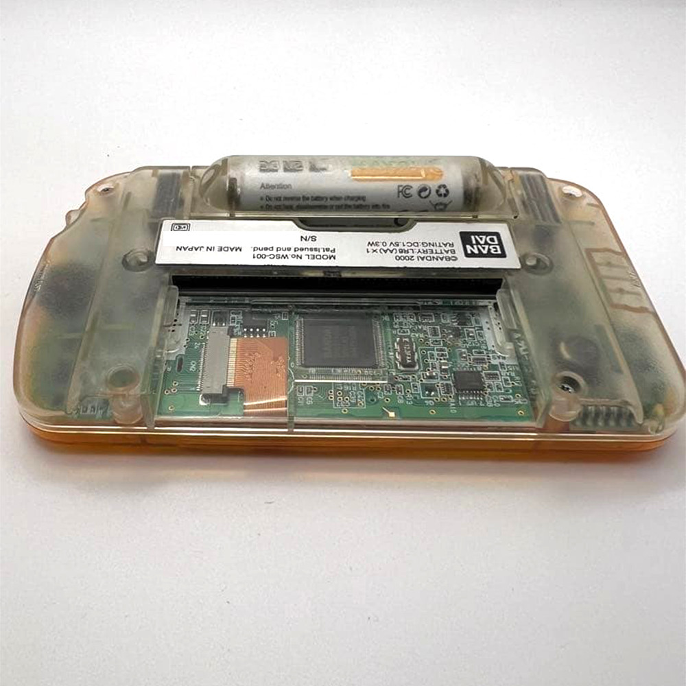 Bandai WonderSwan Color Clear Orange WSC-001 Tested Working Good From JPN Cond