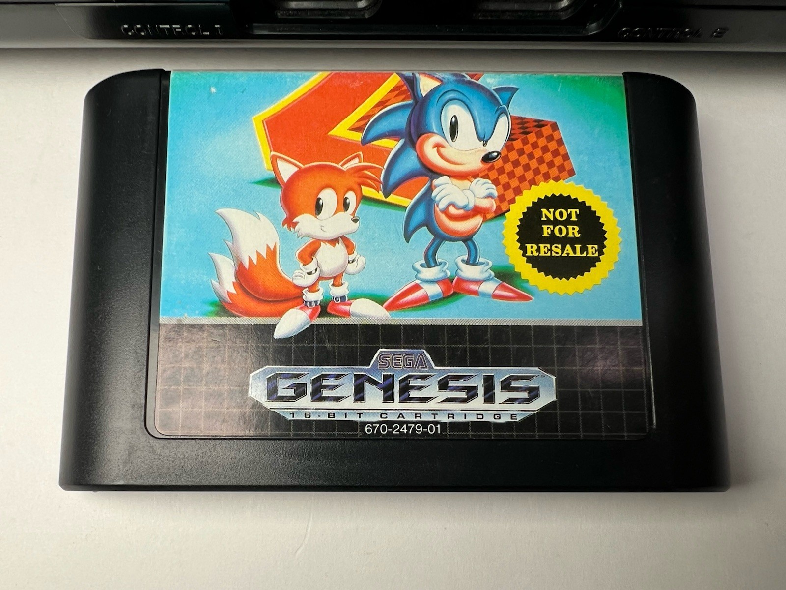 SEGA Genesis MK-1631 Console Bundle 1 Controller 1650 Power AV & Sonic 2 TESTED
