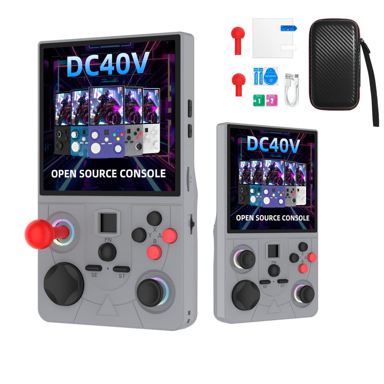 DC40V Handheld Game Console ,4.0 Inch IPS Screen Open Source Video Gaming Con…