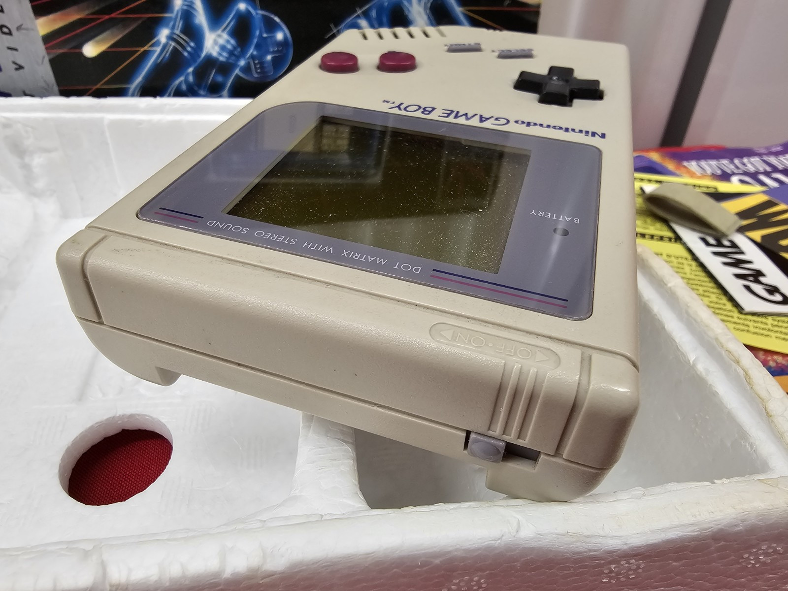 Original Nintendo Game Boy Console DMG-01 w/Box Console Manual Reg Card No Game