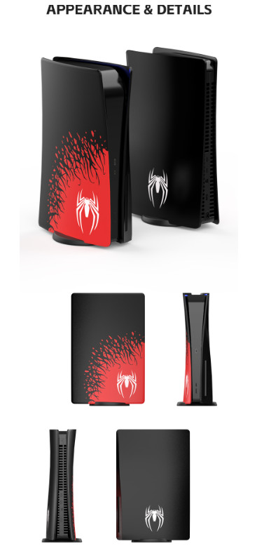 Spiderman ABS Plastic Premium Skin Shell Case for PlayStation PS5 Disc version