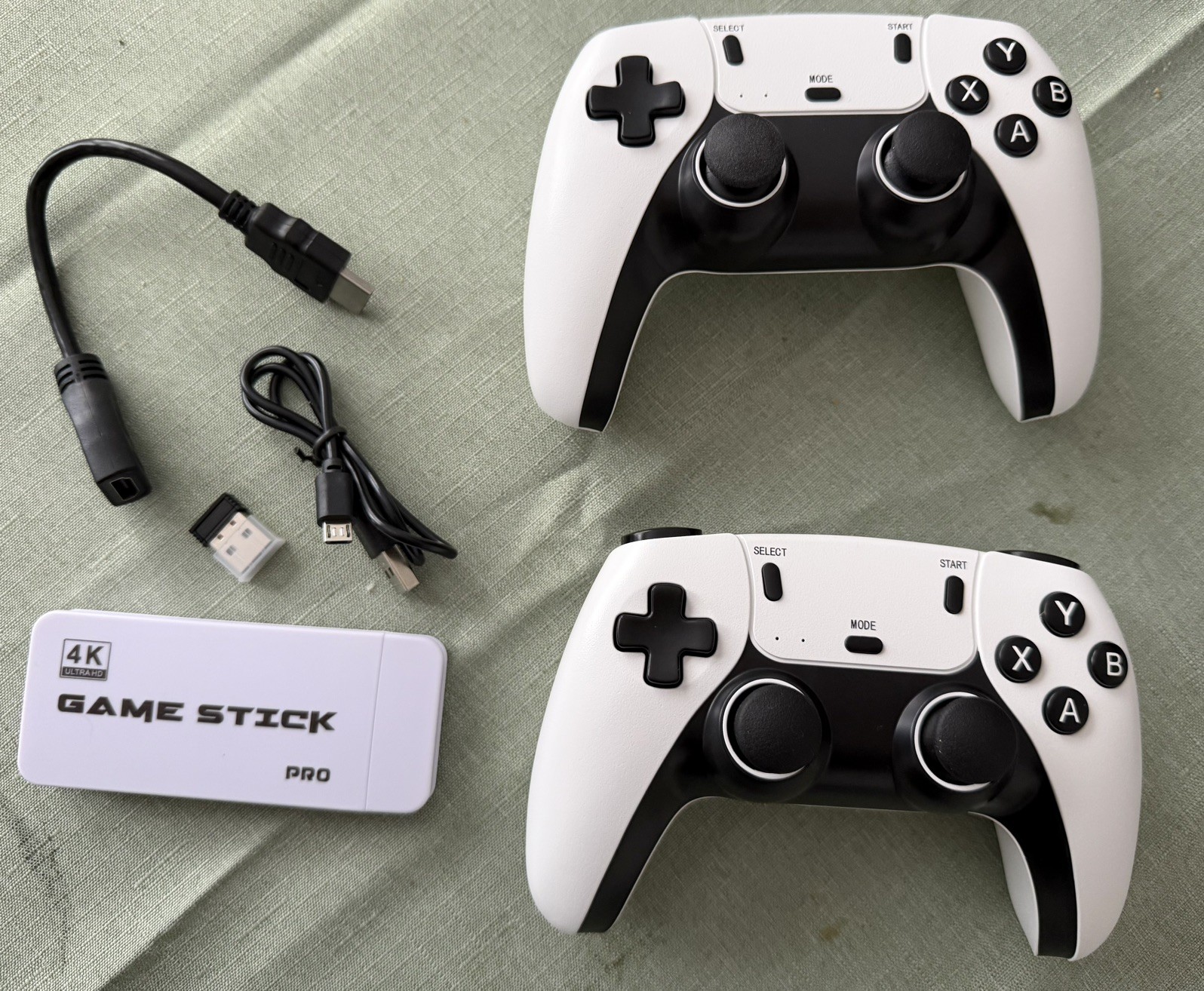 4K 64G HDMI TV Video Game Stick M15 Gaming Console Gamepad 2 Wireless Controller