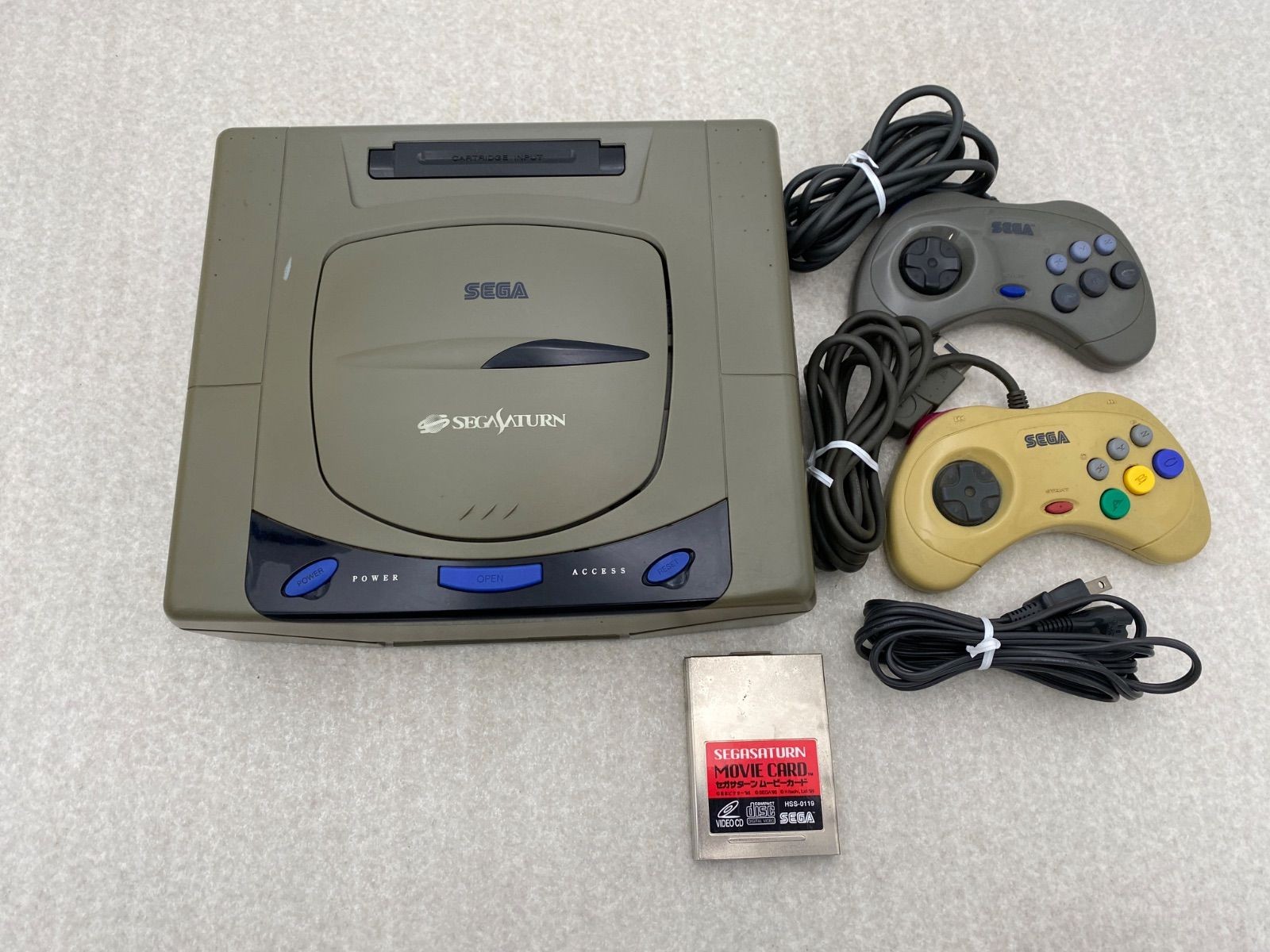 SEGA Sega Saturn HST 3210 Console Working Condition with Movie Card