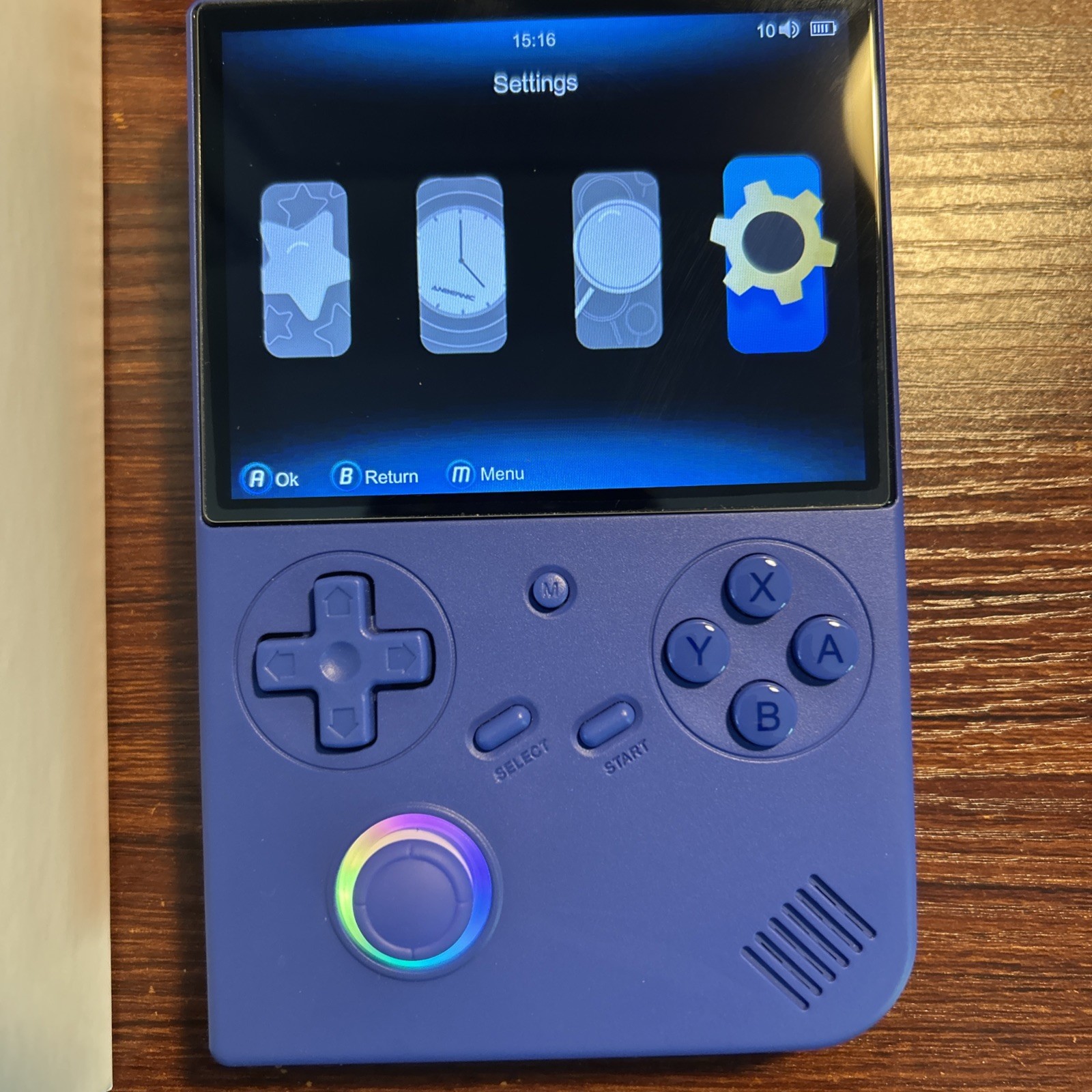 RG 40XXV Blue Anbernic 4.0′ IPS handheld Game Console Linux 64-Bit 64GB