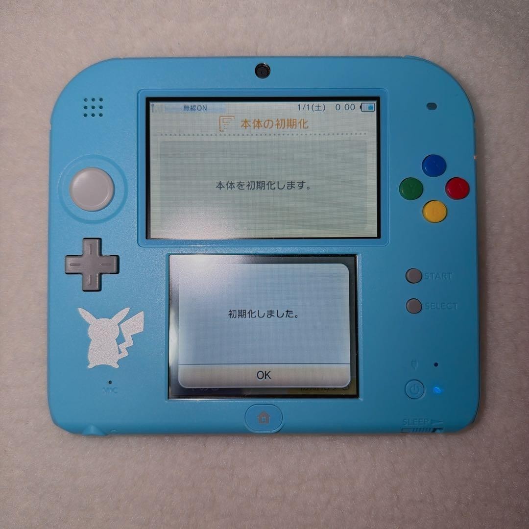 Excellent Nintendo 2DS Pokemon Sun Moon – Light Blue Tested Used