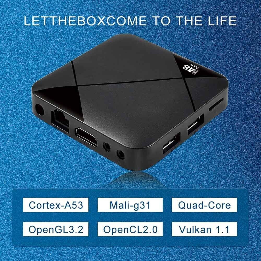 Android 9.0 Dual System HD TV BOX Video Game Console 64GB 10000 Games Gamepad
