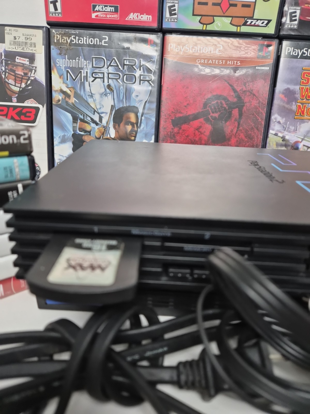 Sony PlayStation 2 PS2 FREE SHIPPING Console Bundle 19 Games/1 Cont. 16mb Mem.