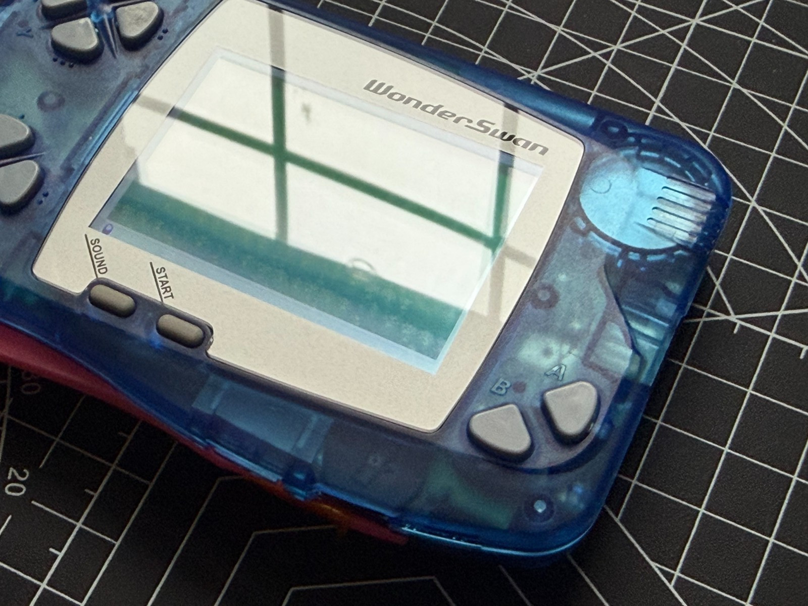 Bandai WonderSwan Mod Backlight For Original Screen – Skeleton Blue