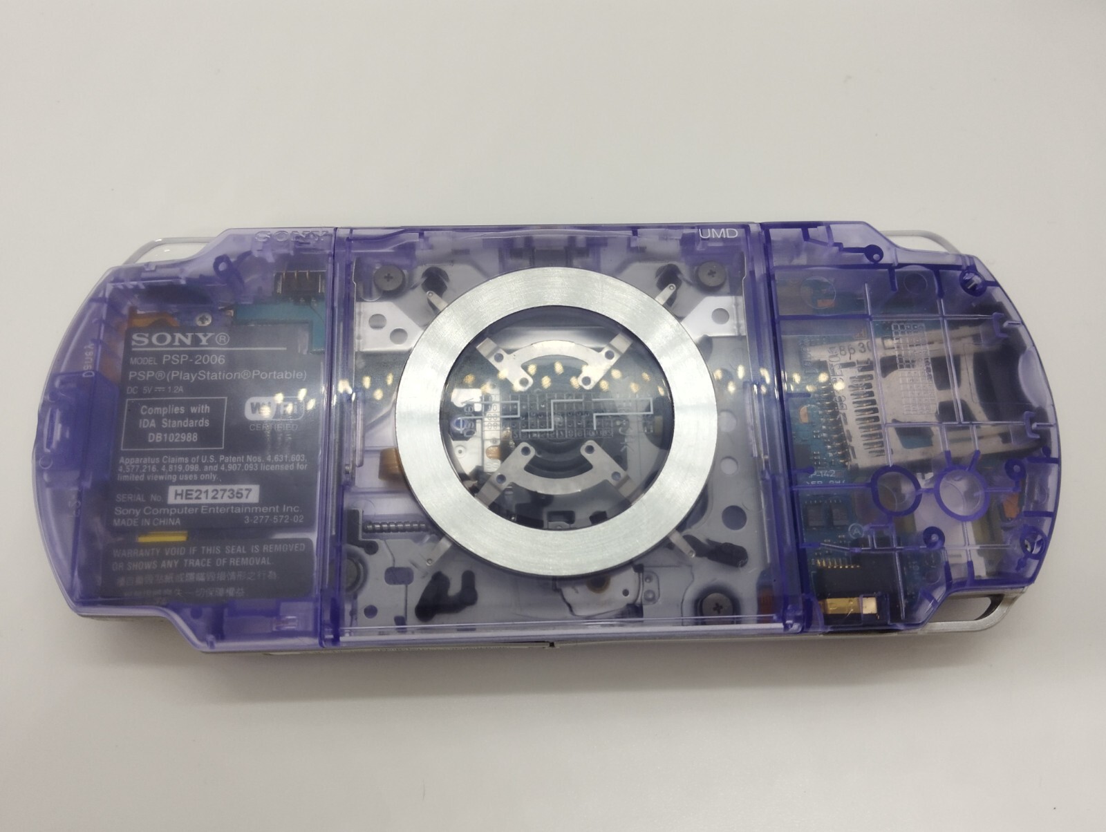 Sony PSP 2000 System w/ Charger Clear Purple color Region Free Import Custom