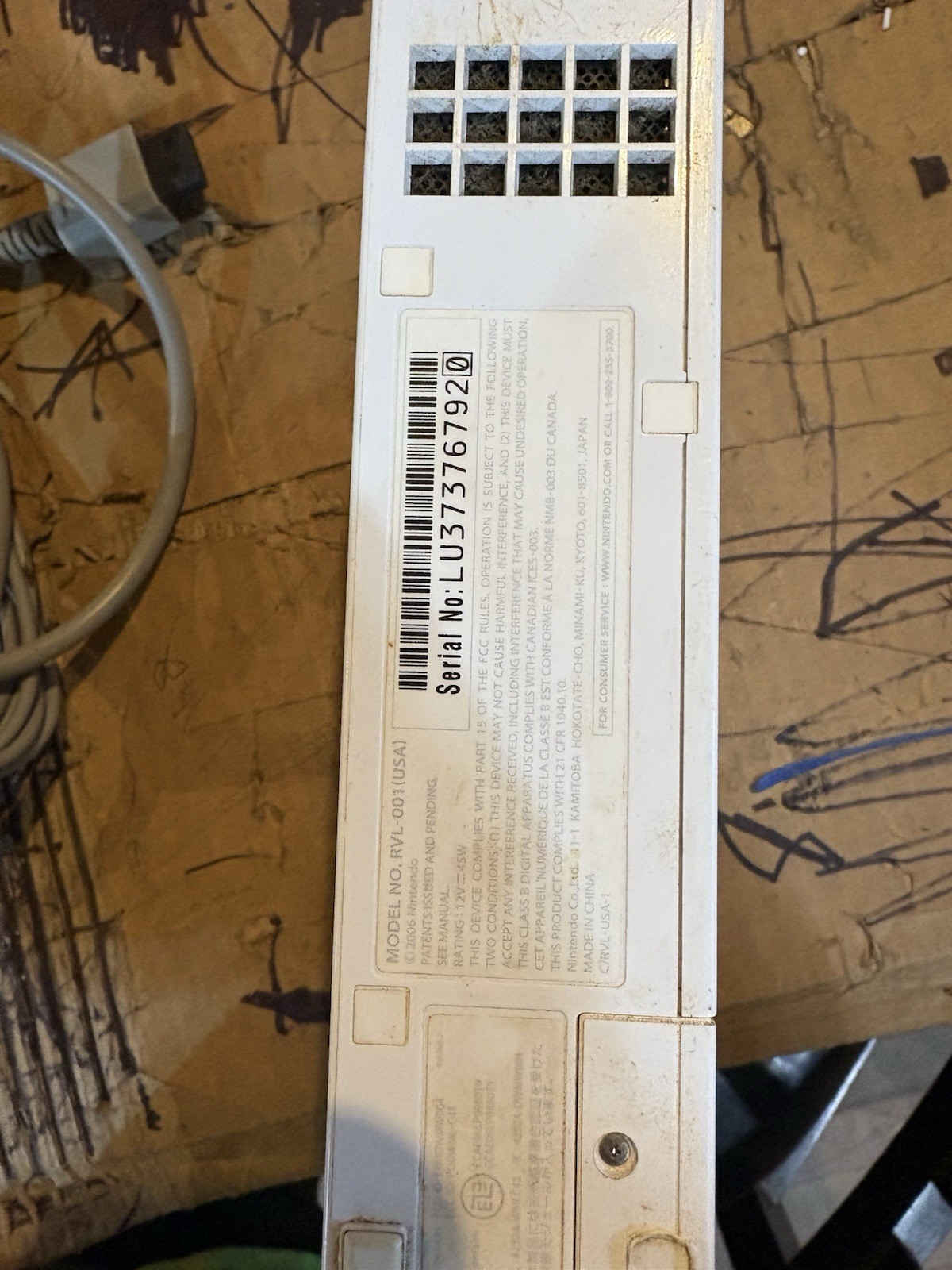 Intended Wii Parts Or Repair Broken Hinge No Controllers / Books