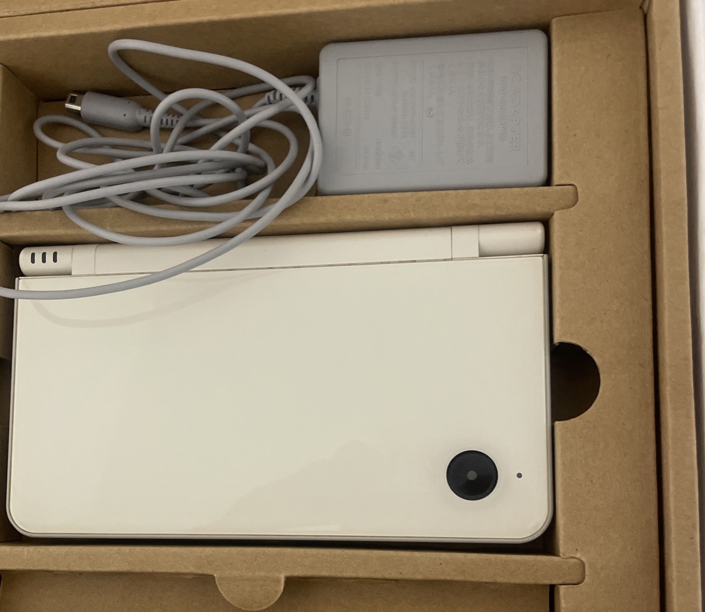 Nintendo DSi LL Japanese Edition Natural White Original Box , No Stylus