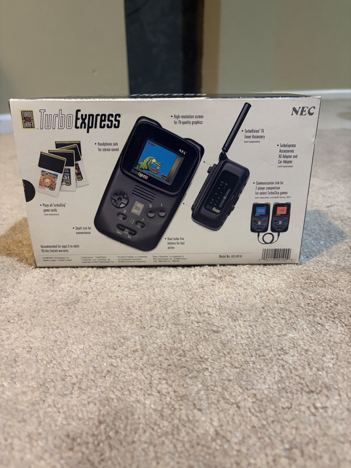 NEC Turbo Express Handheld Console In Box Tested/Works Turbografx 16 Grafx MINT