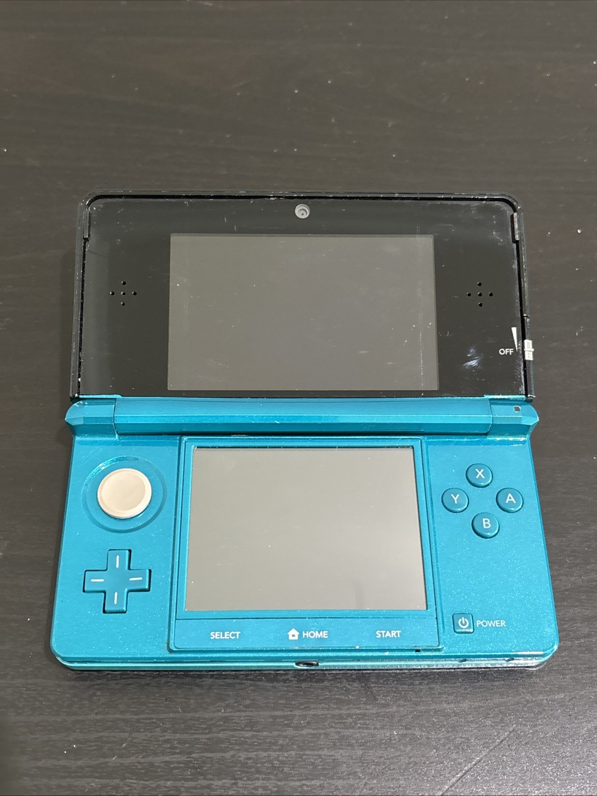 Aqua Blue Nintendo 3DS Console Good Used Condition Tested With Charger & Base