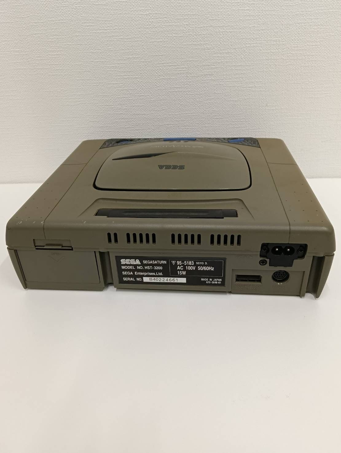 Sega Saturn Console HST-3200 Gray W/Controller