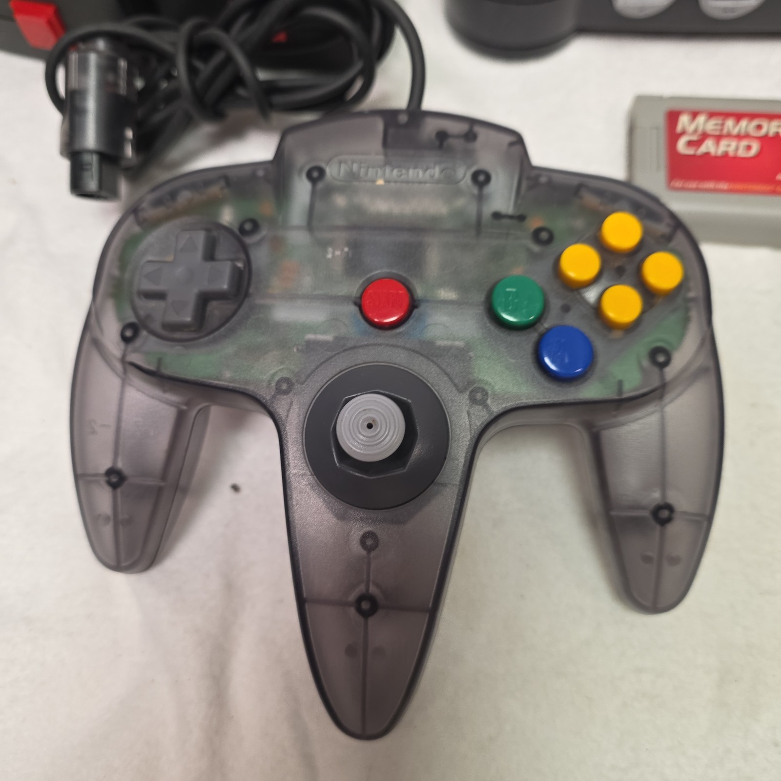 Nintendo 64 NUS-001(USA) Black Console Bundle w/ 2 Controllers Cables Game