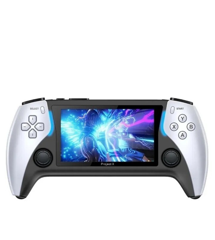 PROJECT X 4 PORTABLE CONSOLE IPS SCREEN 3″ QUAD CORE 8GB SD PS1 MAME NEOGEO GBA