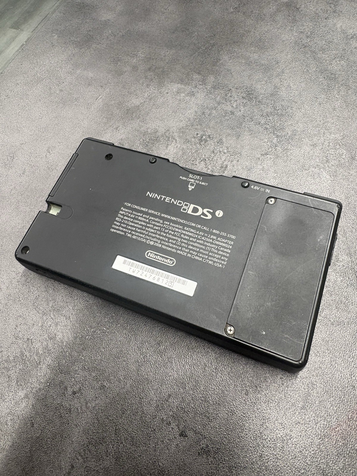 Nintendo DSi Matte Black Console TWL-001 W/ Charger Tested Works Authentic