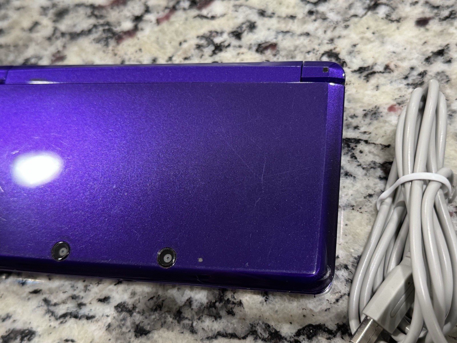 Midnight Purple Nintendo 3DS w/Charger & Games + FREE US SHIPPING!