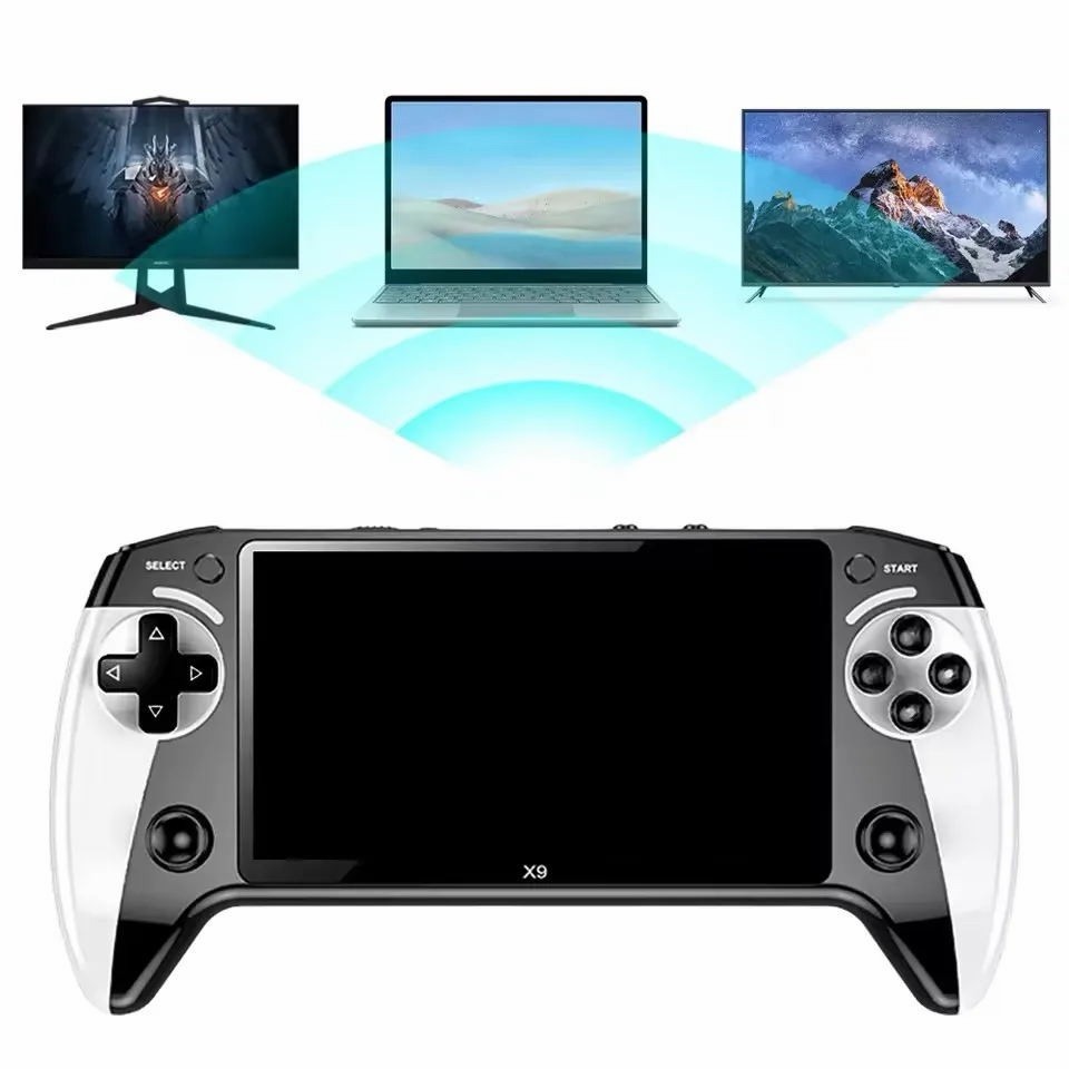 X9 Handheld Game Console 8G 2000+ Games 5.5 Inch 1500mAh Retro Video Game Player