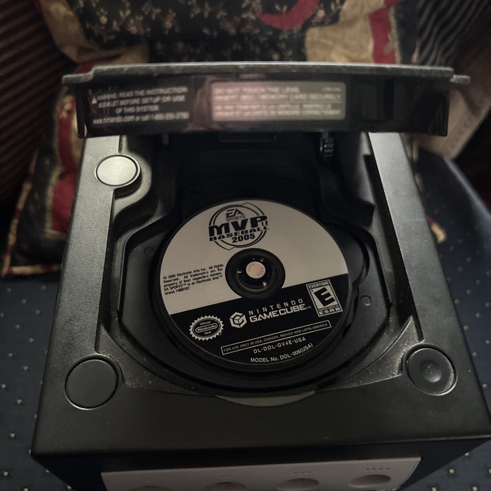 Nintendo GameCube Console Black 2/ControllersBlk&Purple