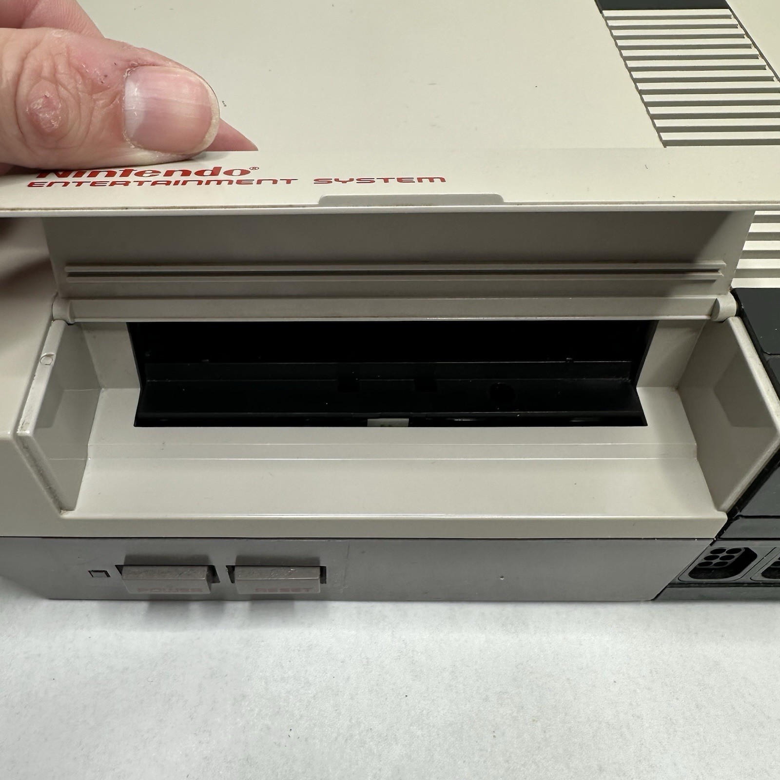 Original Nintendo NES Console Bundle Cables Controller Works Tested