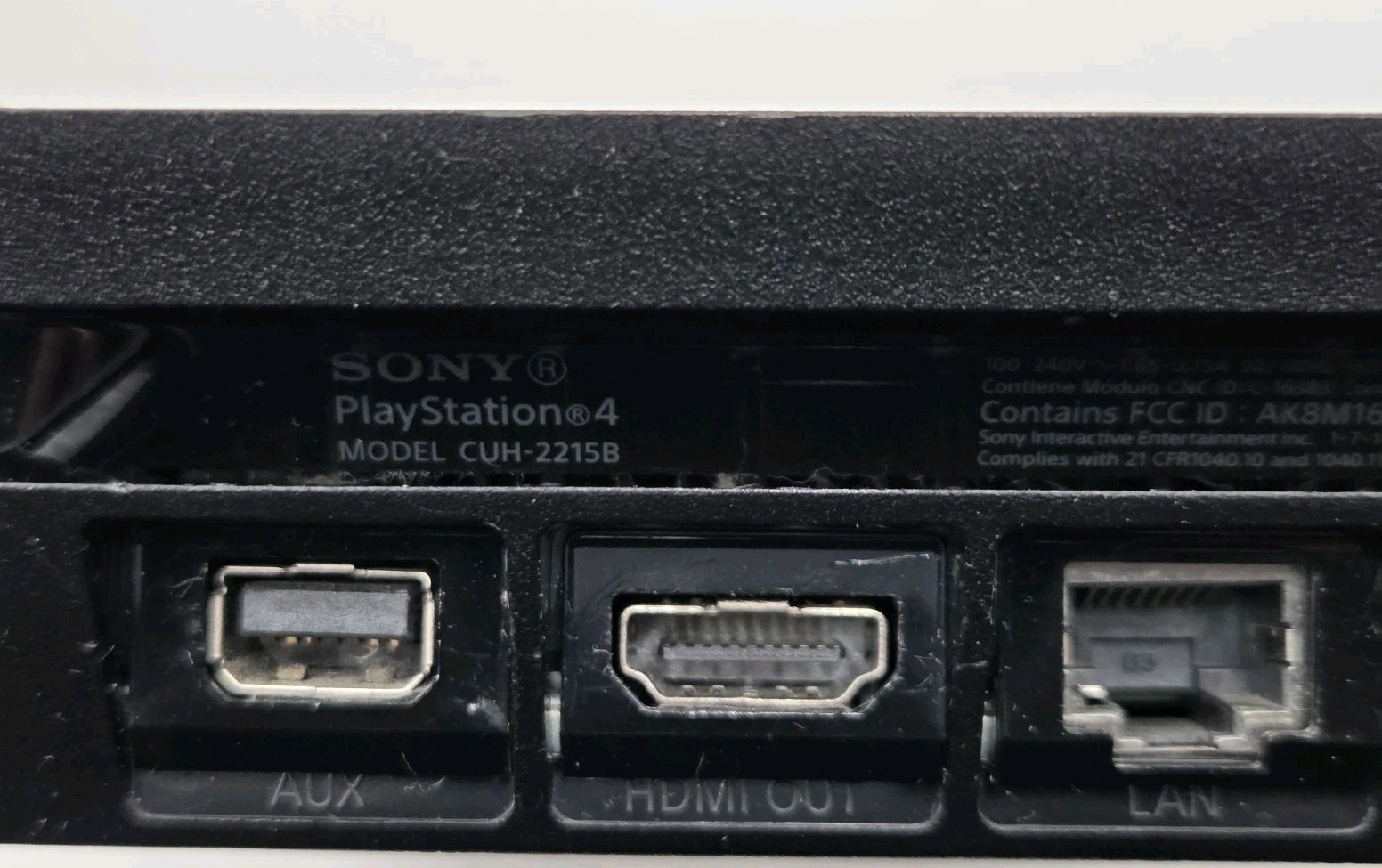 Sony PS4 Slim 1TB Black Console (CUH-2215B) DualShock 4 Controller, Cables Read!