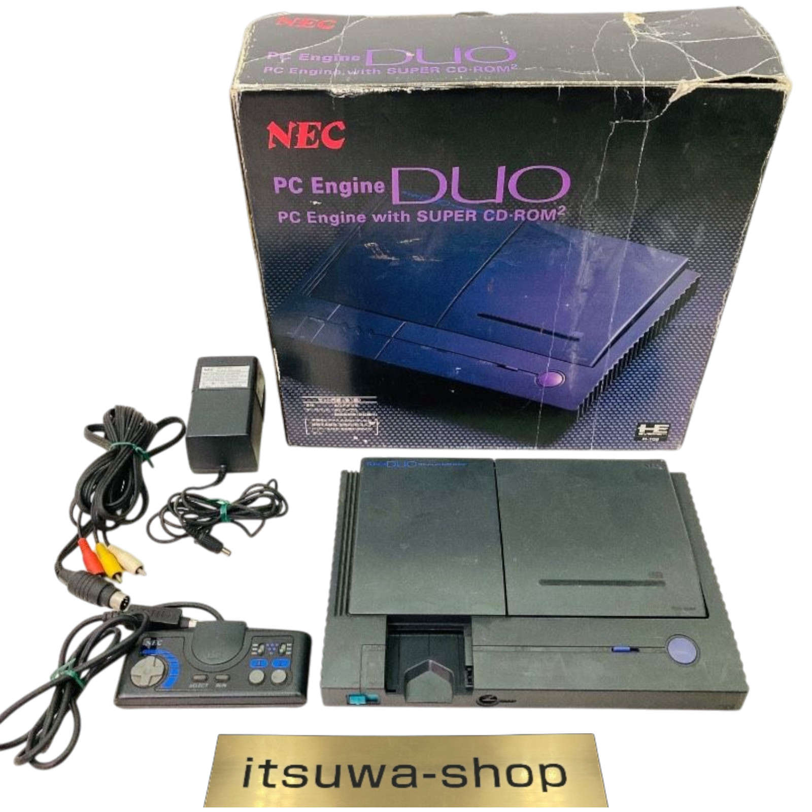 NEC PC Engine Duo PI-TG8 Console CIB Tested Working HuCARD CD-ROM Japan