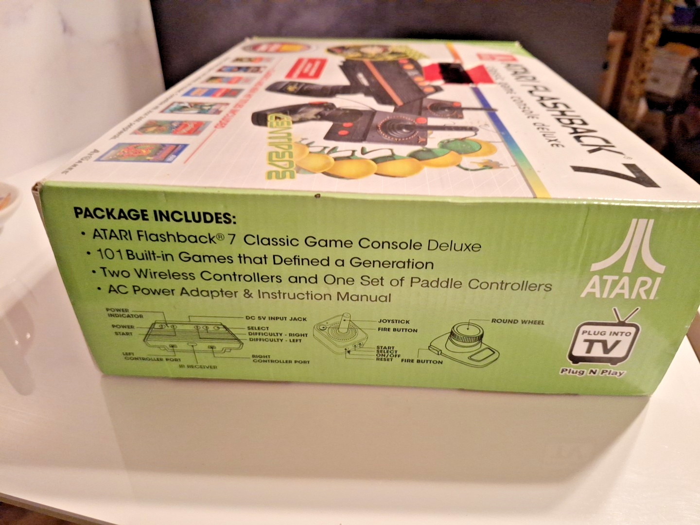 Atari Flashback 7 Classic Game Console 101 Built-In Games with Wireless Control