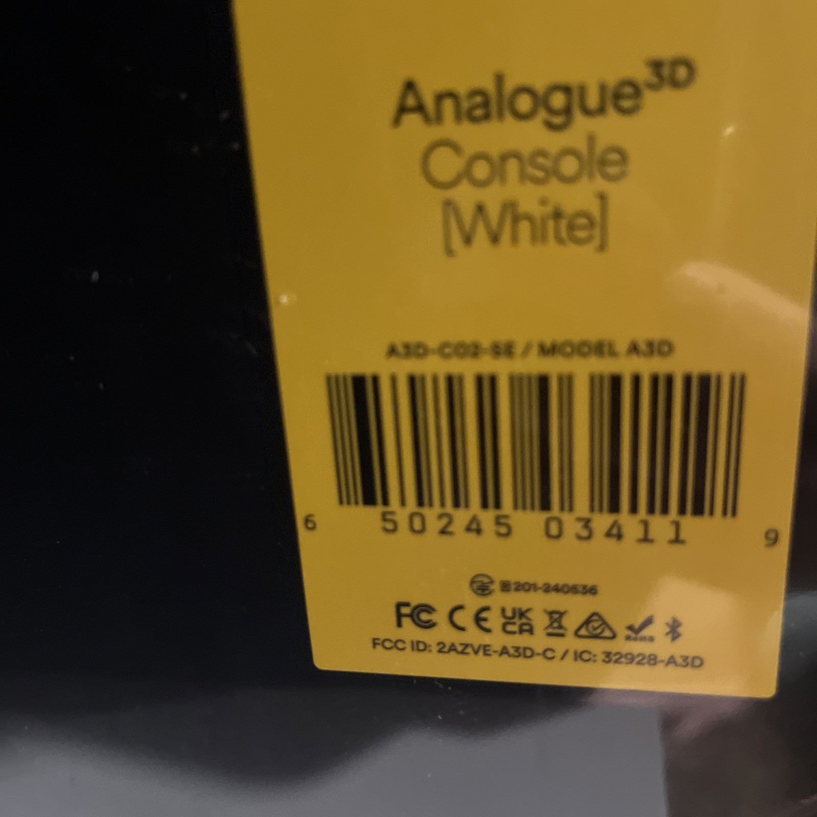 Nintendo Analogue 3D WHITE FPGA N64 Console Sealed & 2 WHITE 8BITDO Controllers