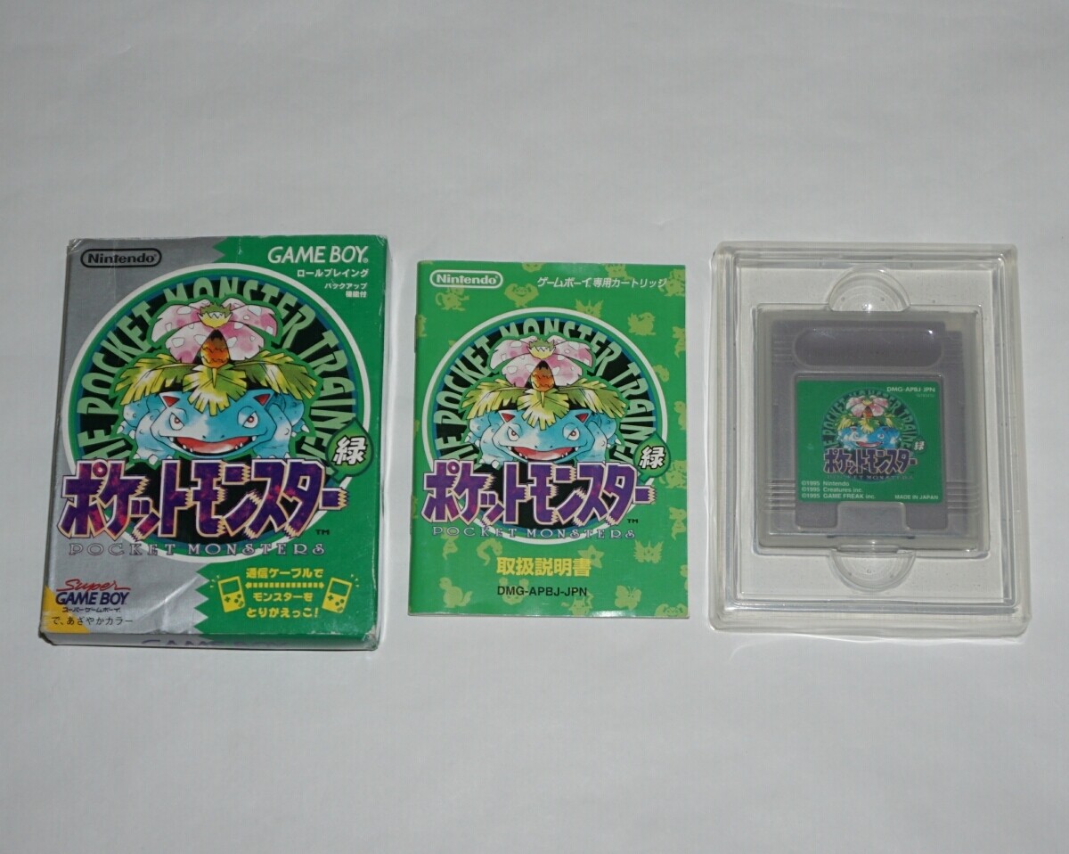 【7set Pokemon set】GameBoy Green Red Yellow Blue Silver Gold Crystal GB GBC