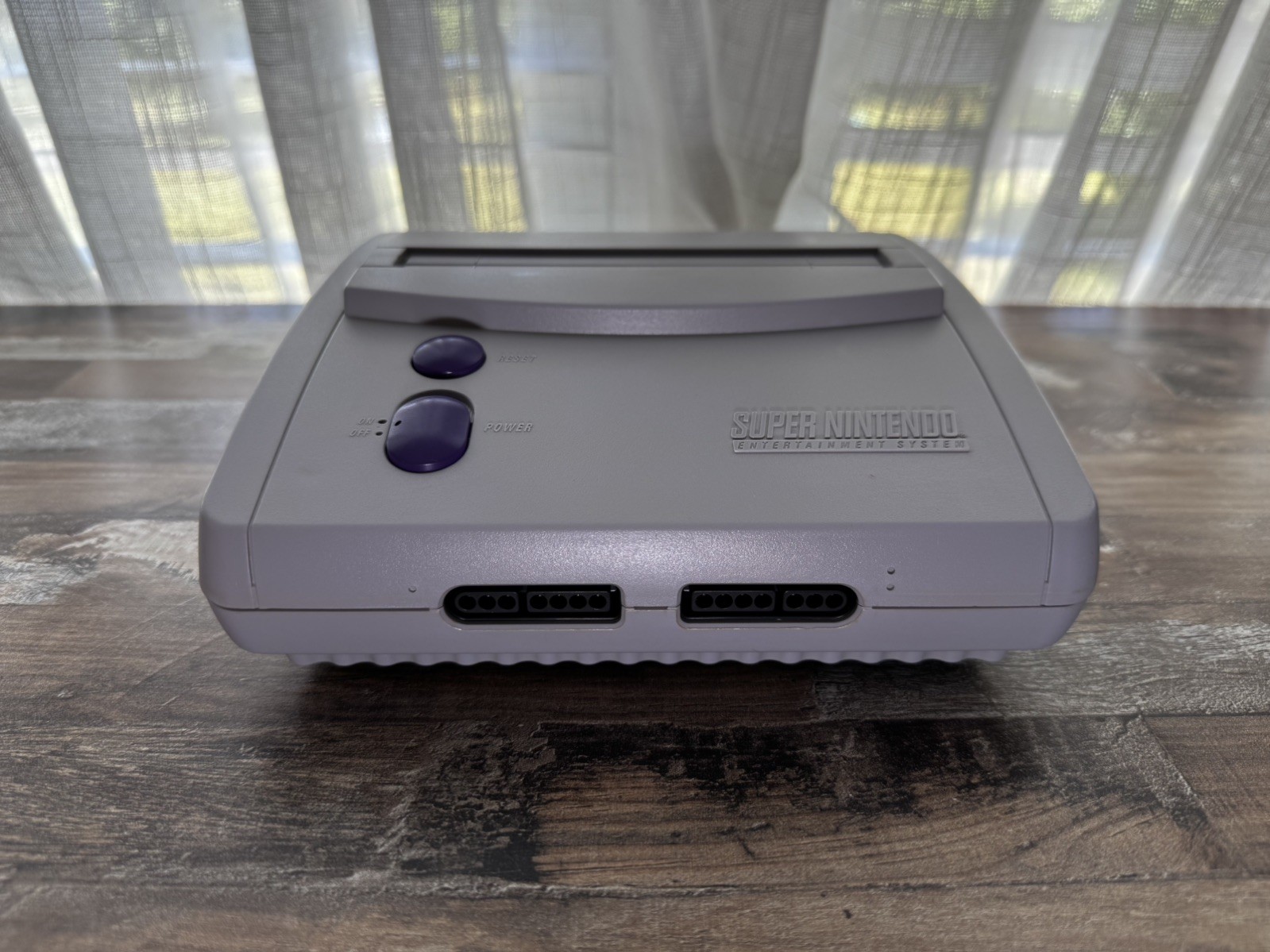 SNES Jr 1CHIP Console Only-RGB/Multi-Color Power Light/Recap-VR/Ghosting Fix+++