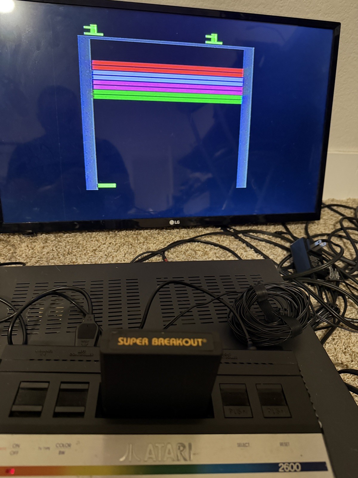 Atari 2600 Junior Console 9 Games 1 Joystick Tested