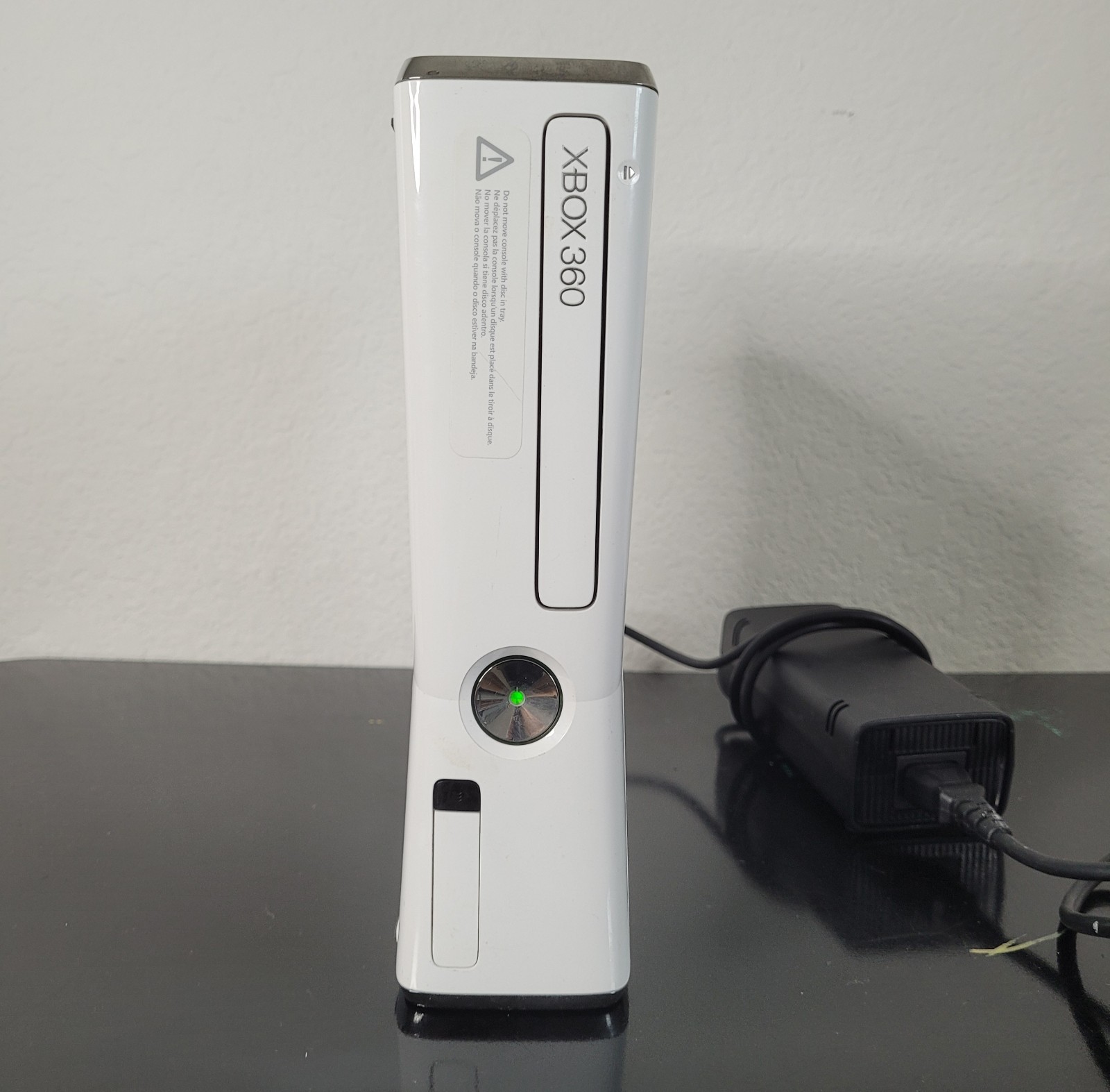 Xbox 360 S White Model 1439 Console 19 Game Bundle Kinect Nyko Tested Working