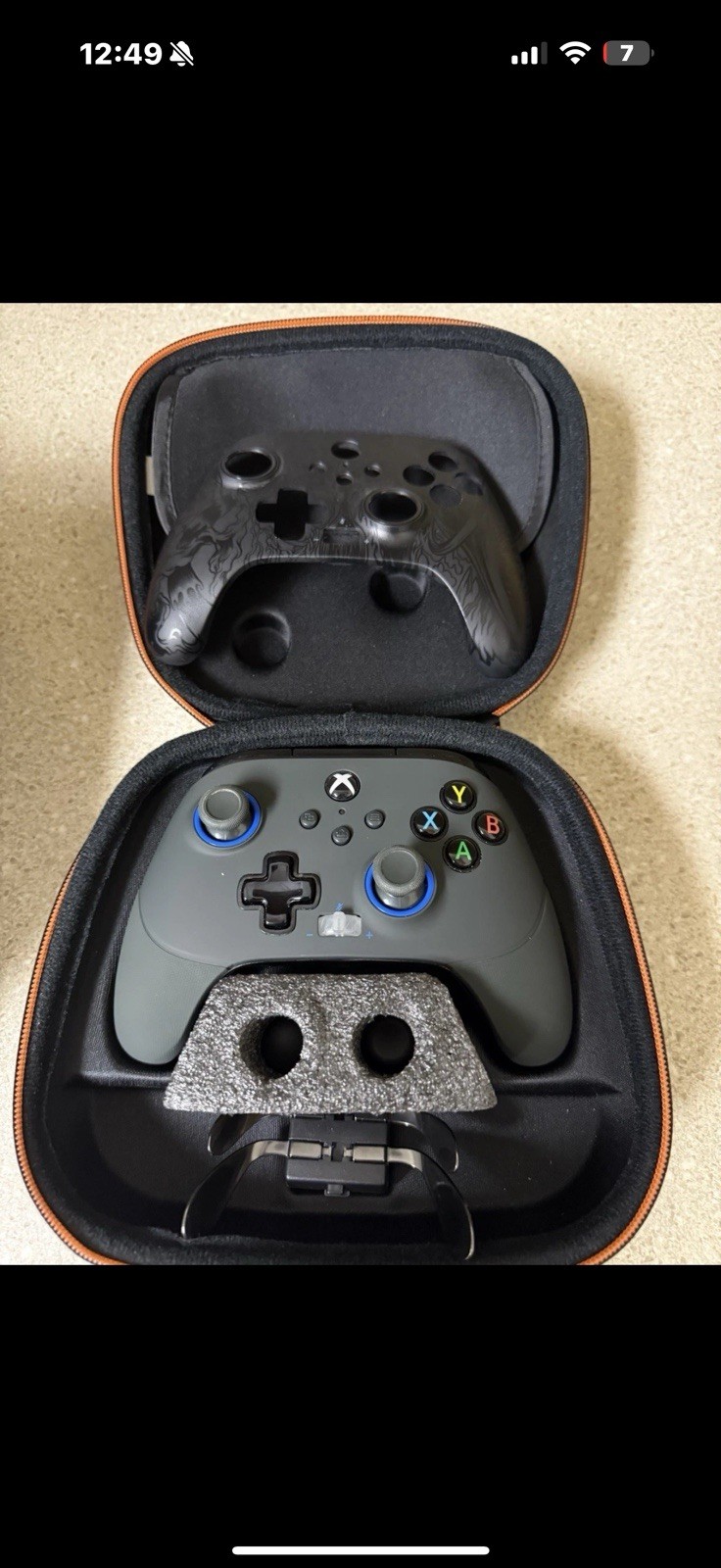 Xbox One S W/ Fusion Controller & Standard Controller. Battery Pack. All Cords.
