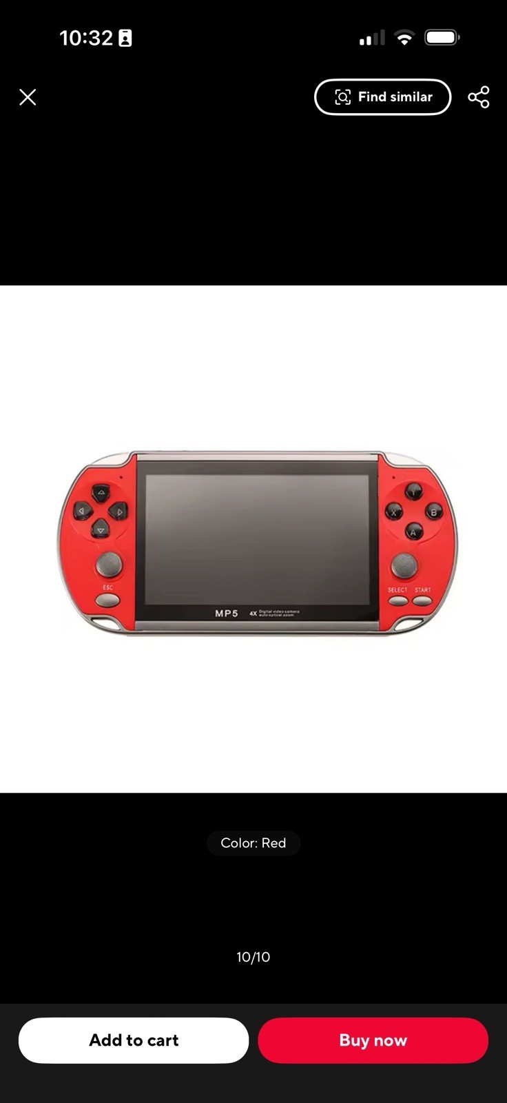 MP5 X7 4.3in Handheld Game Console Dual Joystick TV Out 8GB 480p