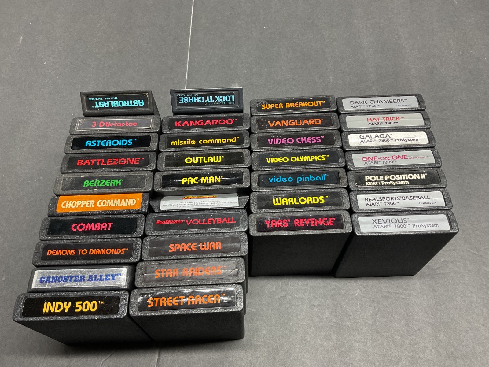 ATARI 7800 Pro System Console 34 Games and Manuals Tested Working