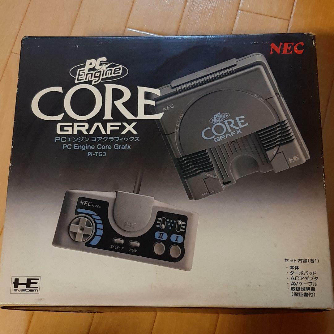 PC Engine CORE GRAFX console system Japan Working Boxed