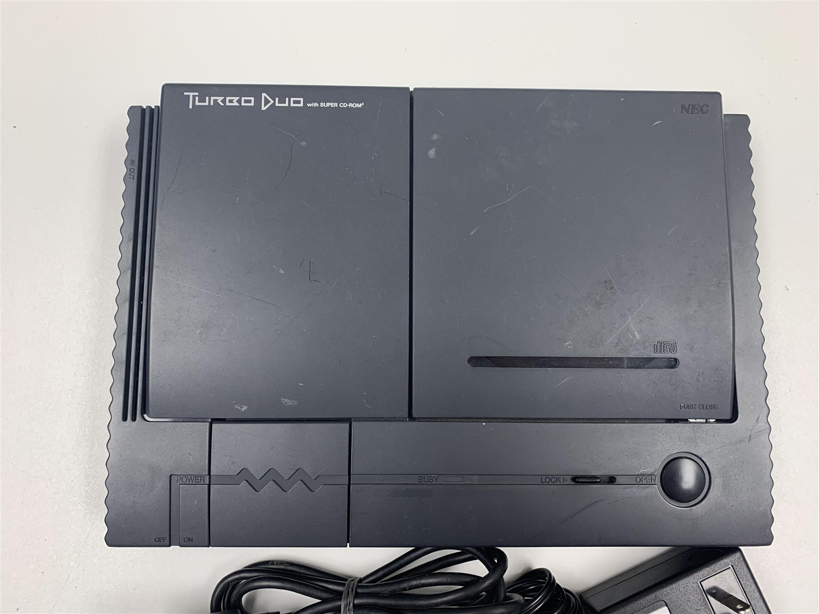 NEC Turbo Duo Console Bundle Controller Cables Bad CD Laser HuCard Works