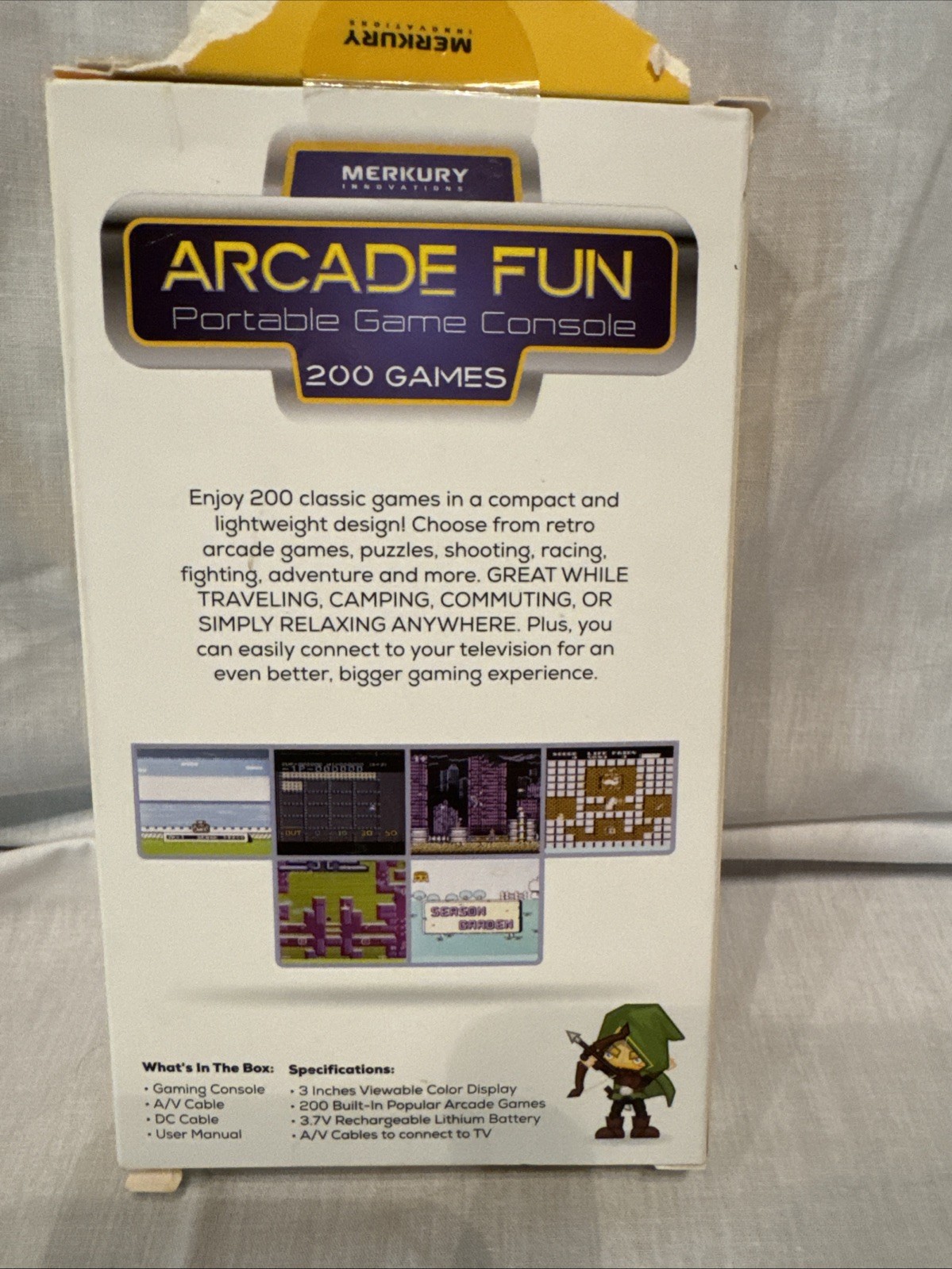 Merkury Innovations Arcade Fun Portable Game Console 200 Games