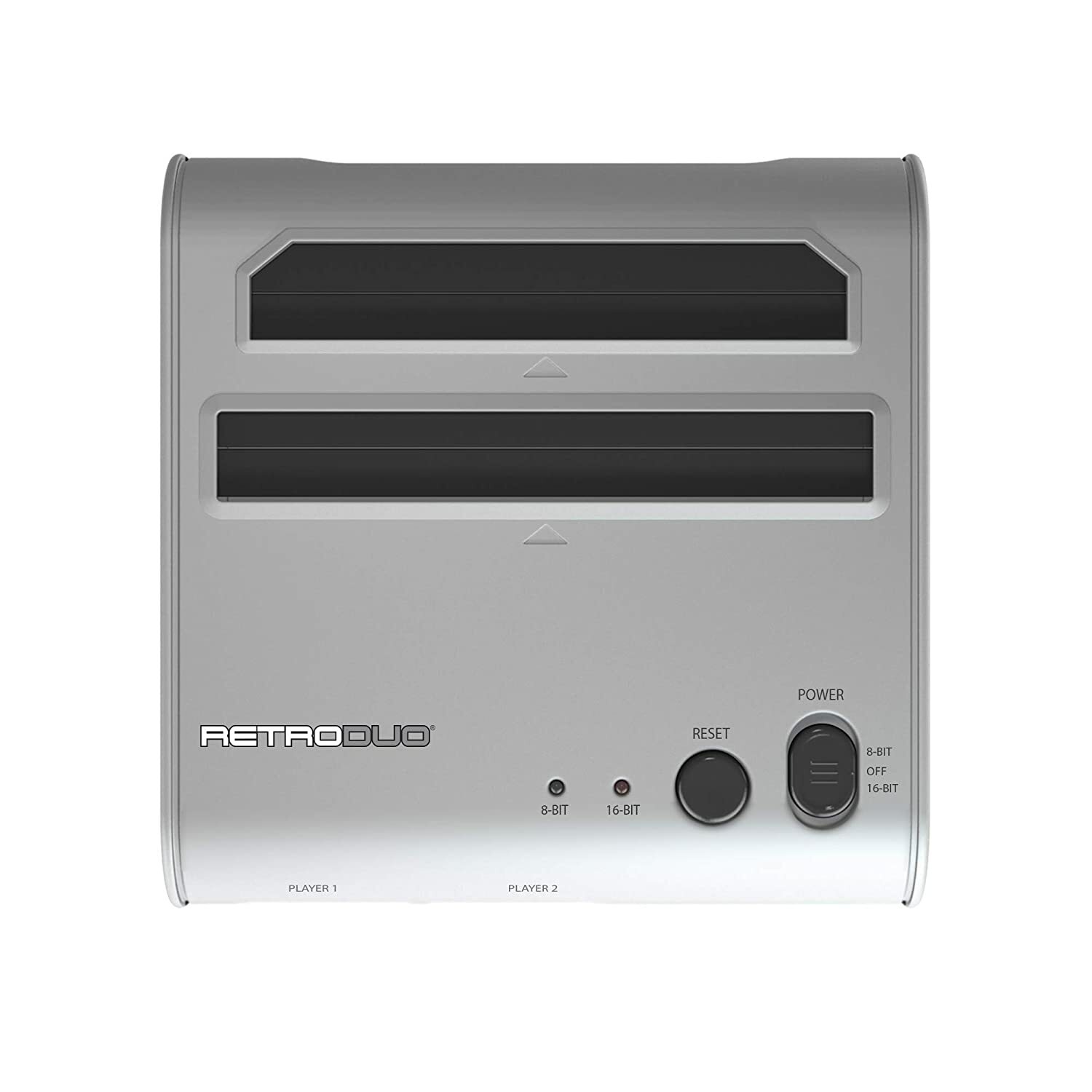Retro-Bit Retro Duo 2 in 1 Console System for Original NES & SNES Games – Silver
