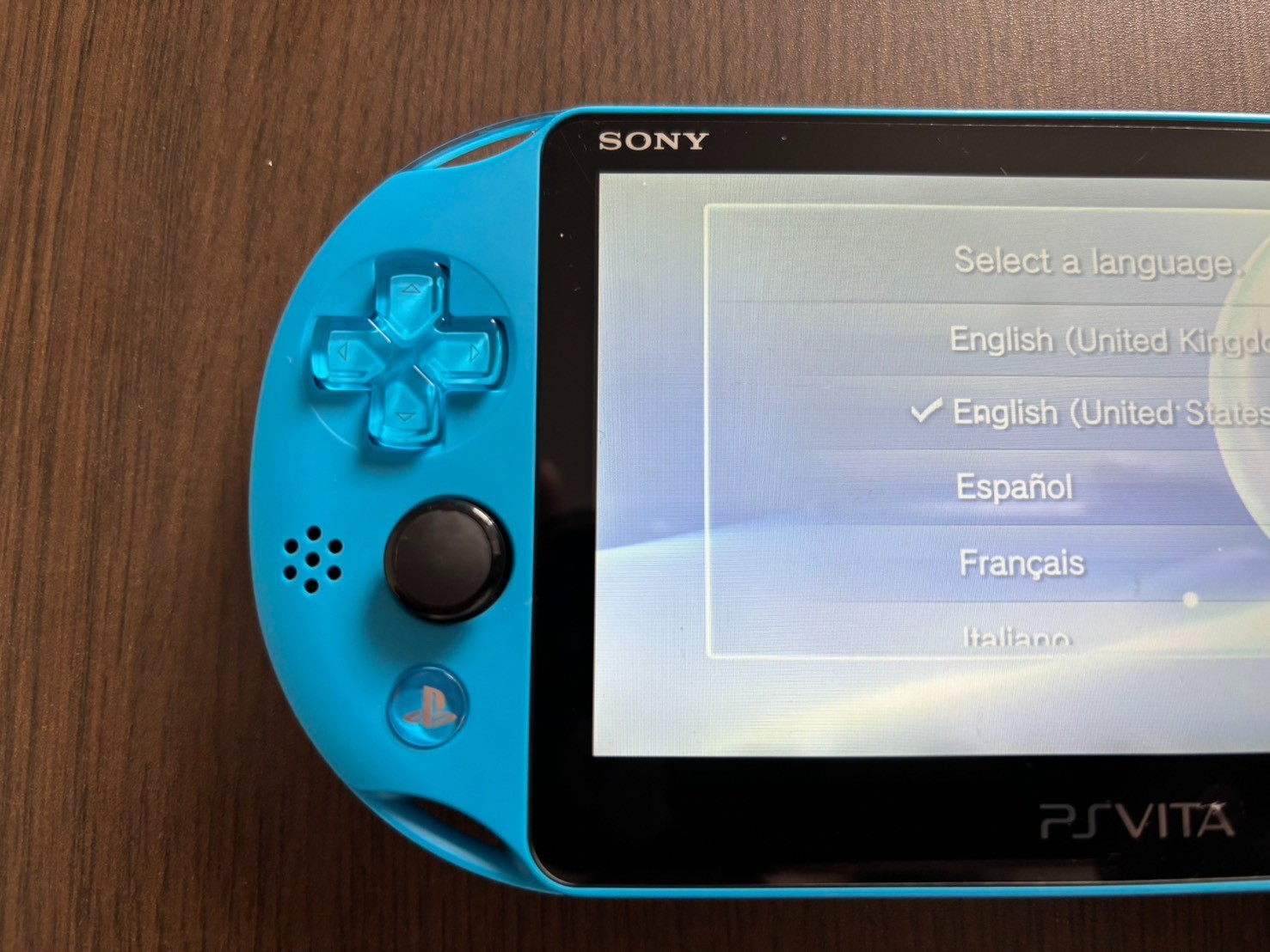 Sony PS Vita PCH-2000 Aqua Blue Console Only Tested Works [Very Good]