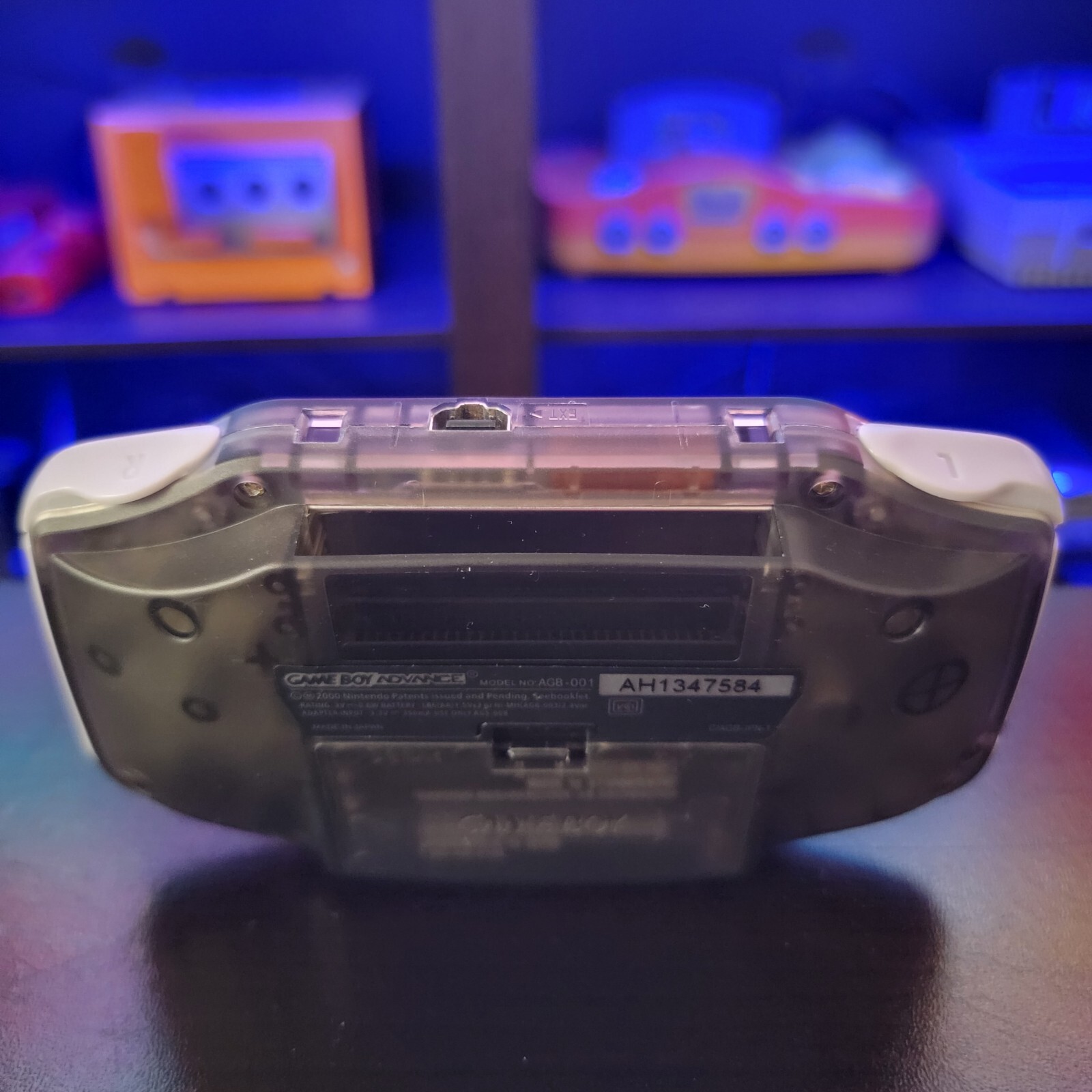 Smoke Grey Game Boy Advance GBA Console with iPS V5 Backlight Backlit LCD MOD