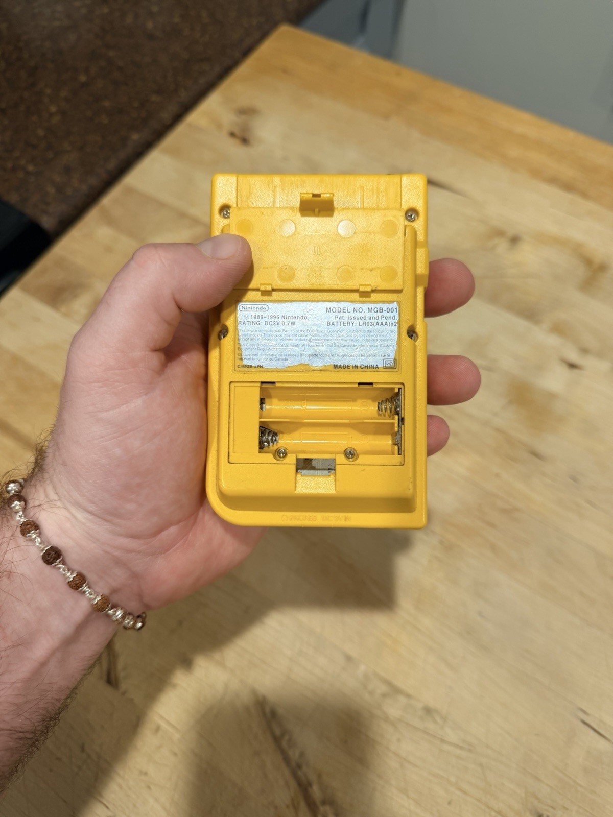 Nintendo Game Boy Pocket MGB-001 Console Yellow Tested